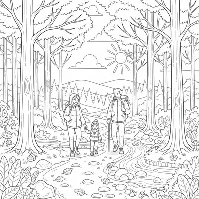 Höstvandring genom skogen