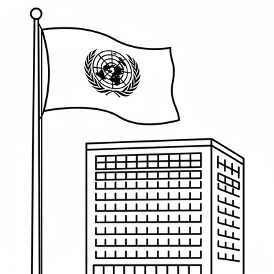 FN-flagga vajar framför FN-huset