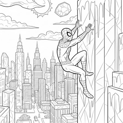 Spiderman målarbilder