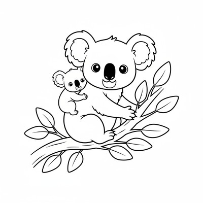 Koalaunge på mammas rygg