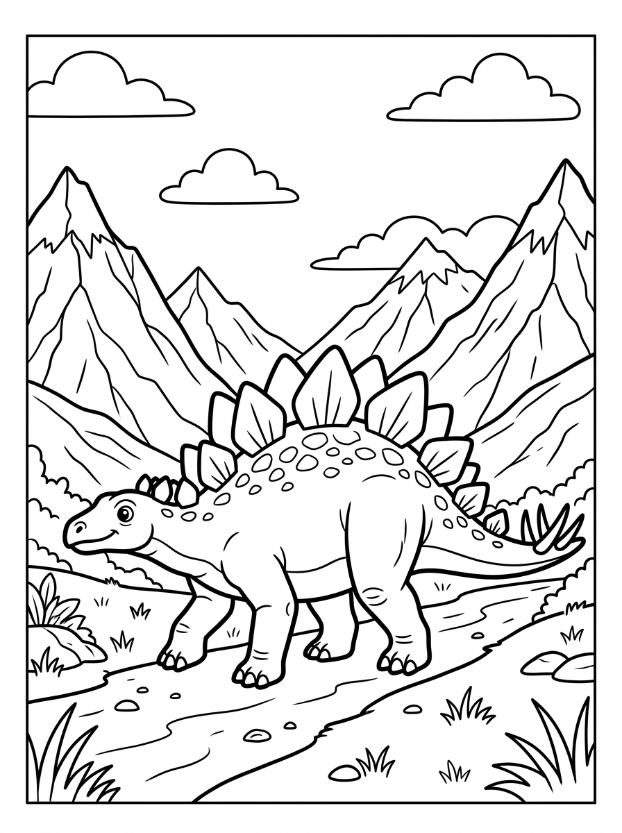 Stegosaurus genom dalgången
