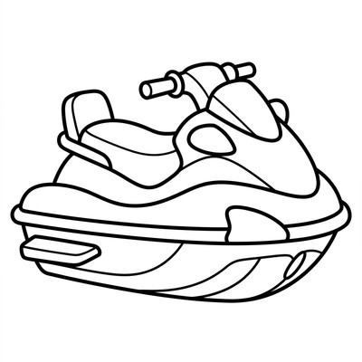 Liten jetski, stor och enkel
