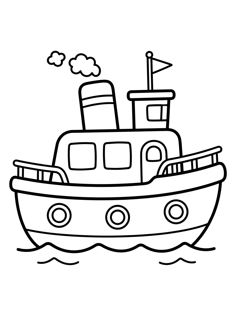 Liten färja, stor och enkel