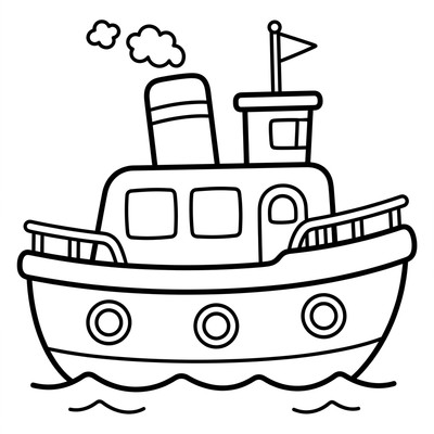 Liten färja, stor och enkel