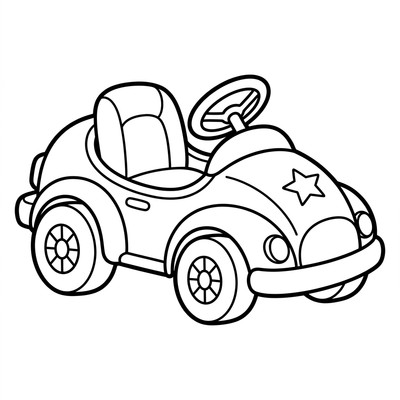 Liten go-kart, stor och enkel