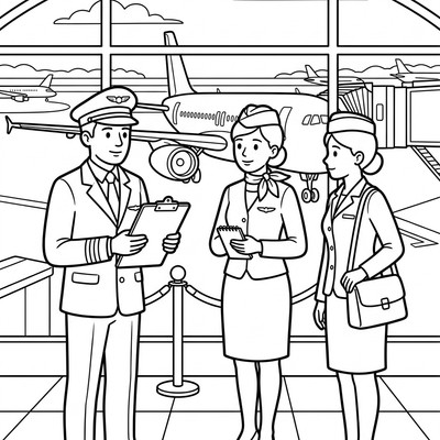 Pilot briefar besättningen före flygning