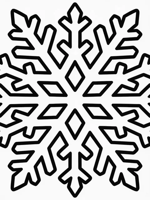 Snöflinga i förstoring med rikt mönster