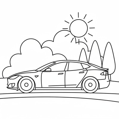 Tesla i profil på väg