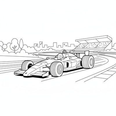 Ferrari på tävlingsbana