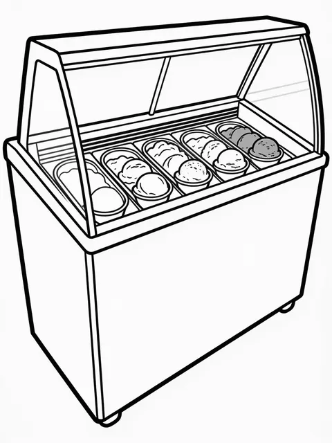 Kyld glassmonter med många smaker