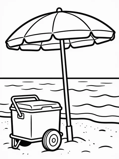 Glassvagn på stranden
