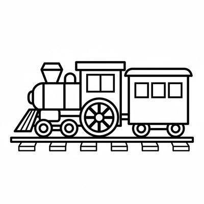 Tåg målarbilder