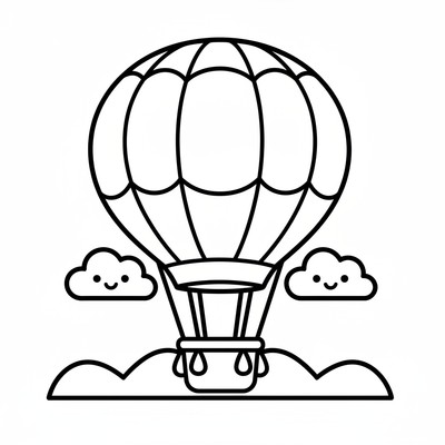Luftballong målarbilder